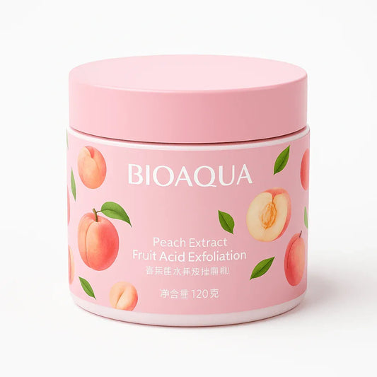 BIOAQUA Peach Fruit Acid Exfoliating Scrub – 120g - Facial Cleansers / Exfoliators - BIOAQUA -- United Arab Emirates -- Pinky Cosmetics