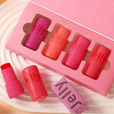 4 Piece Jelly Tint Collection - Hydrating Lip Tint Set - - Pinky Cosmetics -- United Arab Emirates -- Pinky Cosmetics