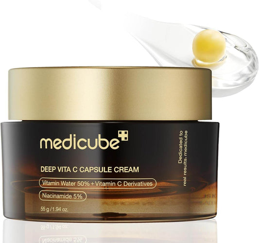 Medicube Deep Vita C Capsule Cream High Concentration Vitamin C Shiratama - Pinky Cosmetics