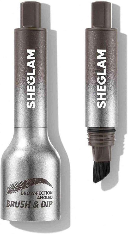 SHEGLAM SHE GLAM Brow-Fection Angled Brush & Dip- Espresso Hair-Like Strokes Liquid Eyebrow Gel Pen Easy To Color Long Lasting Quick Drying Natural Shaping Outlining Filling Eyebrow Makeup,1.2 ml - - Pinky Cosmetics -- United Arab Emirates -- Pinky Cosmetics