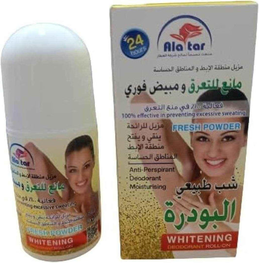 Alatar Antiperspirant Whitening Deo Roll-On 60ml (Fresh) - - Pinky Cosmetics -- United Arab Emirates -- Pinky Cosmetics