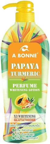 A Bonne Papaya Turmeric Perfume Whitening Lotion 500 ml - - Pinky Cosmetics -- United Arab Emirates -- Pinky Cosmetics