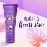 Aussie Miracle Curls Frizz Taming Cream with Coconut & Australian Jojoba Oil, 193g - Sulfate Free + Control Frizz +Smooth + Define - - Pinky Cosmetics -- United Arab Emirates -- Pinky Cosmetics