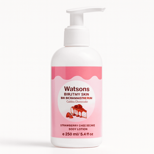 Watsons Strawberry Cheesecake Body Lotion (250ml) - Pinky Cosmetics