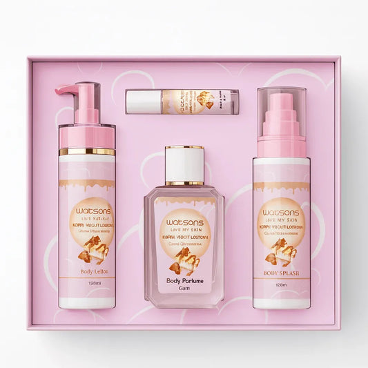 Watsons Strawberry Cheesecake Body Set (4-Piece) - Body Care Gift Set - Watsons -- United Arab Emirates -- Pinky Cosmetics