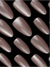 24 Pieces Pink Transparent Press-On Nails Almond Shape Gradient French Short Nails Art - - Pinky Cosmetics -- United Arab Emirates -- Pinky Cosmetics