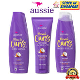 Aussie Miracle Curls Shampoo with Coconut & Jojoba Oil, For All Hair Types, Paraben Free, 26.2 fl oz - - Pinky Cosmetics -- United Arab Emirates -- Pinky Cosmetics