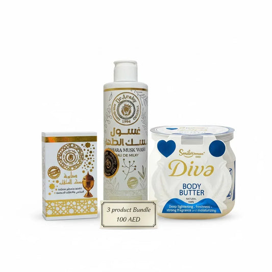 Tahara Musk Wash Set + Diva Body Butter - offer set - Dr.Araby -- United Arab Emirates -- Pinky Cosmetics