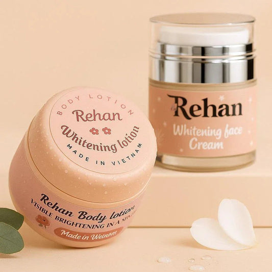 Rehan Whitening Face Cream and Rehan Whitening Body Lotion - Pinky Cosmetics