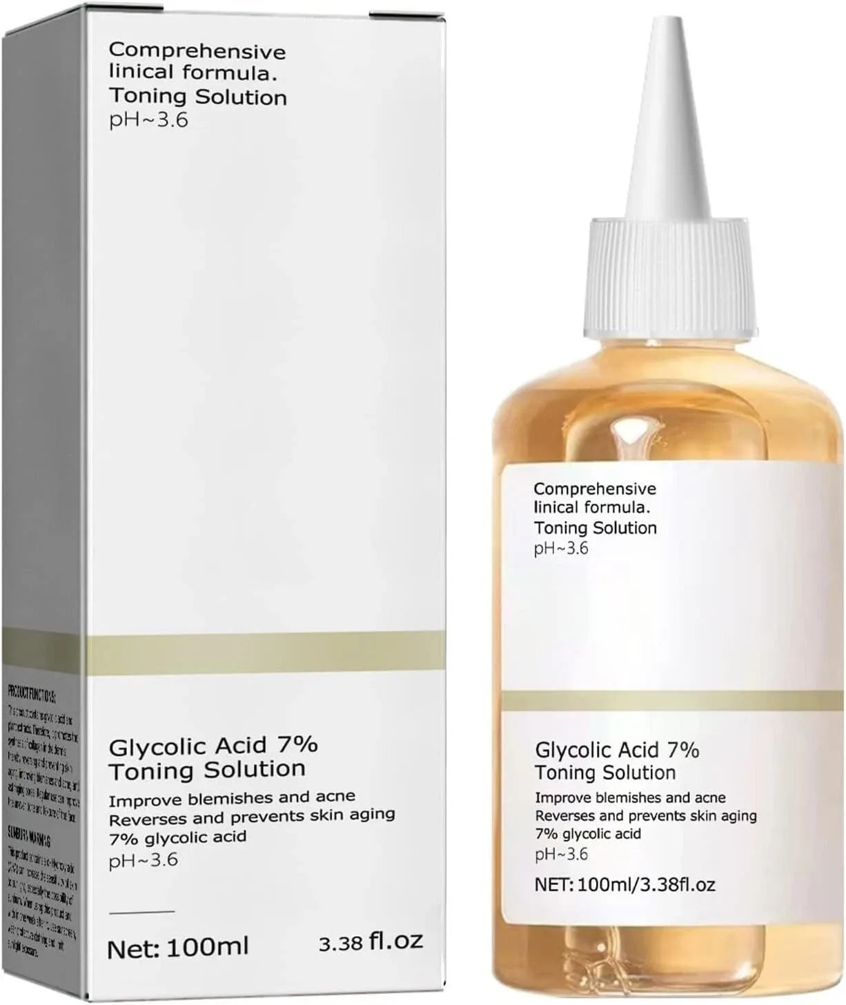 The Ordinary Glycolic Acid Toner - 7% Exfoliating Solution The Ordinary Face Toner  Pinky Cosmetics