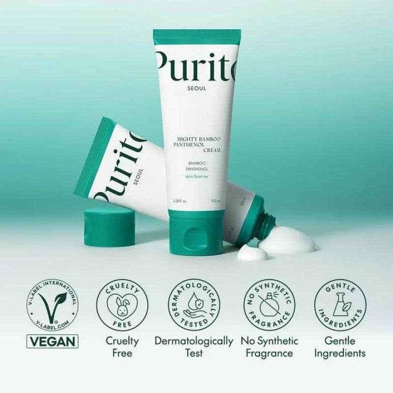 Purito Bamboo Cream for Hydration - Mighty Panthenol Cream - - Pinky Cosmetics -- United Arab Emirates -- Pinky Cosmetics
