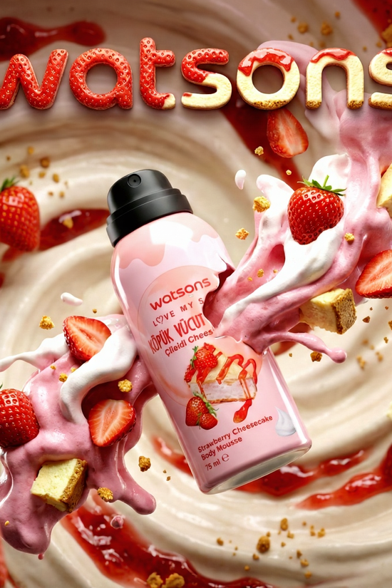 Watsons Strawberry Body Mousse - Scented Hydration Watsons Body Lotions  Pinky Cosmetics