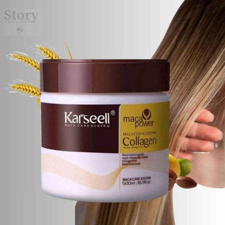 Karseell Magic Power Collagen Set - Ultimate Hair Repair - Hair set (shampoo, mask, oil) - Karseell -- United Arab Emirates -- Pinky Cosmetics