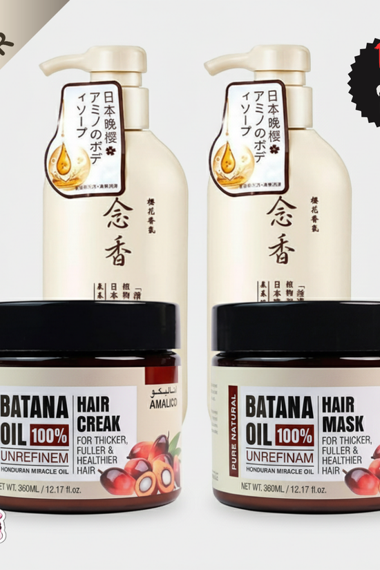 Batana Oil Hair Growth Set - Amalico for Thicker Hair Amalico Hair Care Set  Pinky Cosmetics