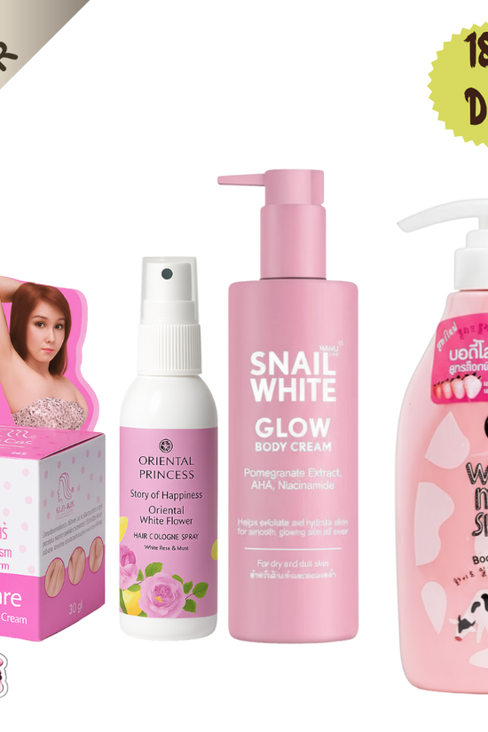 The Ultimate Body & Underarm Whitening Kit Curated Thai Beauty Skincare Set  Pinky Cosmetics