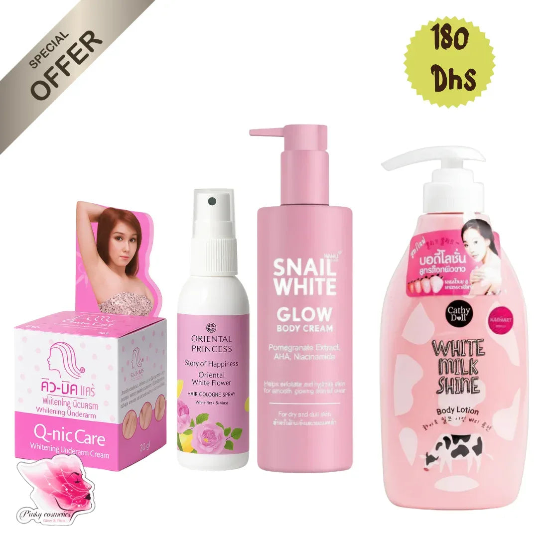 The Ultimate Body & Underarm Whitening Kit - offer set - Curated Thai Beauty -- United Arab Emirates -- Pinky Cosmetics