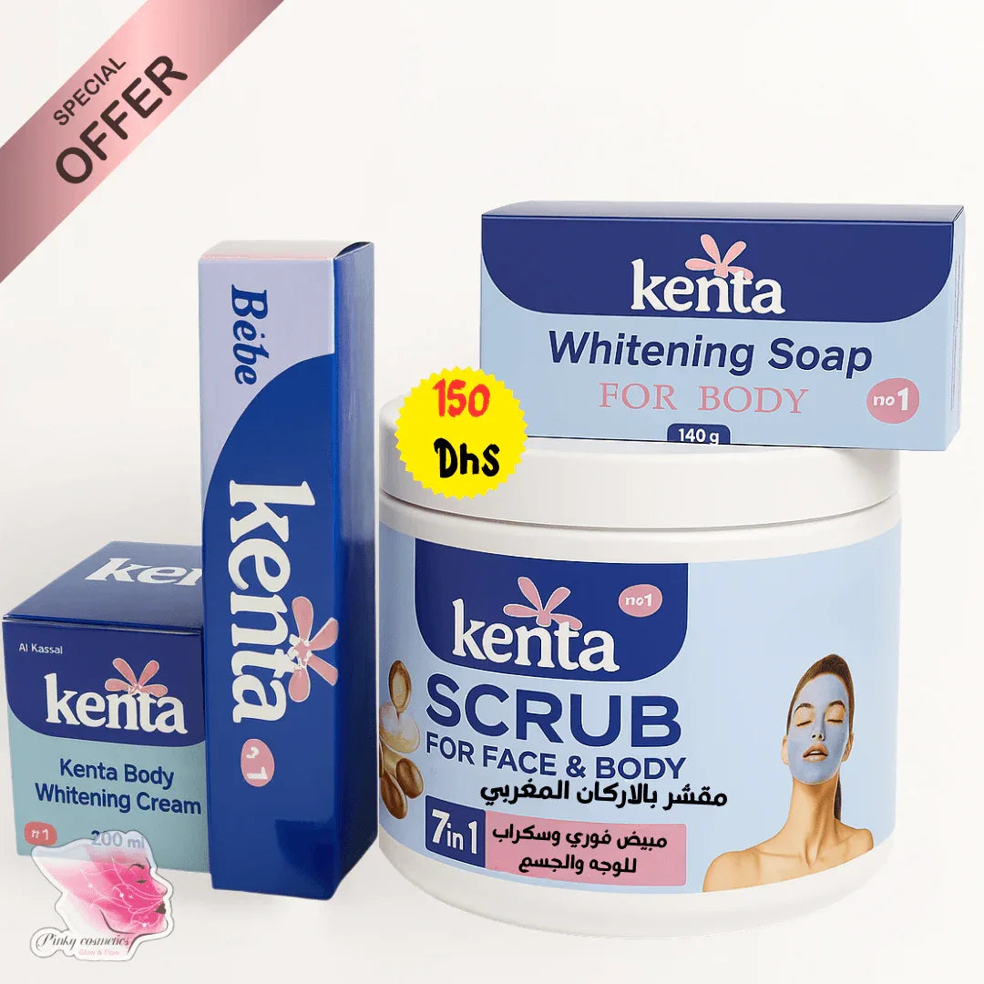 Kenta Moroccan Whitening Offer Set (4-in-1) - offer set - Kenta -- United Arab Emirates -- Pinky Cosmetics