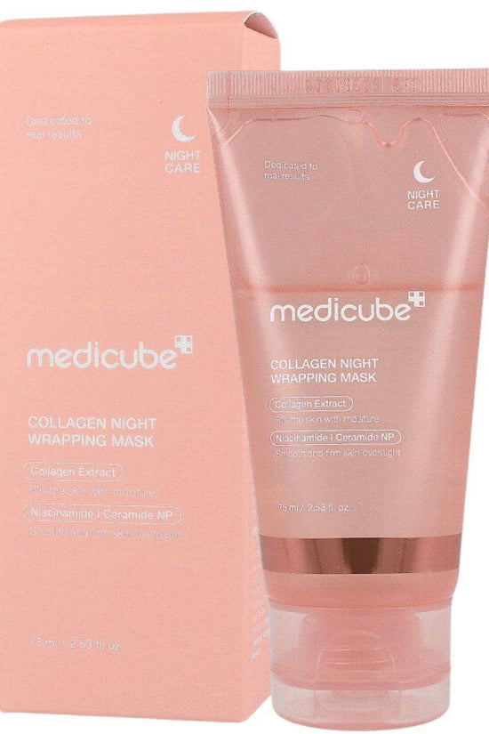 MEDICUBE PDRN Pink Caffeine Night Wrapping Mask 75ml - Pinky Cosmetics