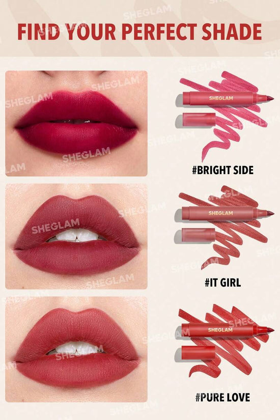SHEGLAM Love Stained Lip Tint Marker - Matte Red Pen