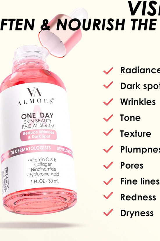 Almoes Serum 20% Vitamin C, Alpha Arbutin, Polyglutamic Acid 1 Fl Oz - Pinky Cosmetics