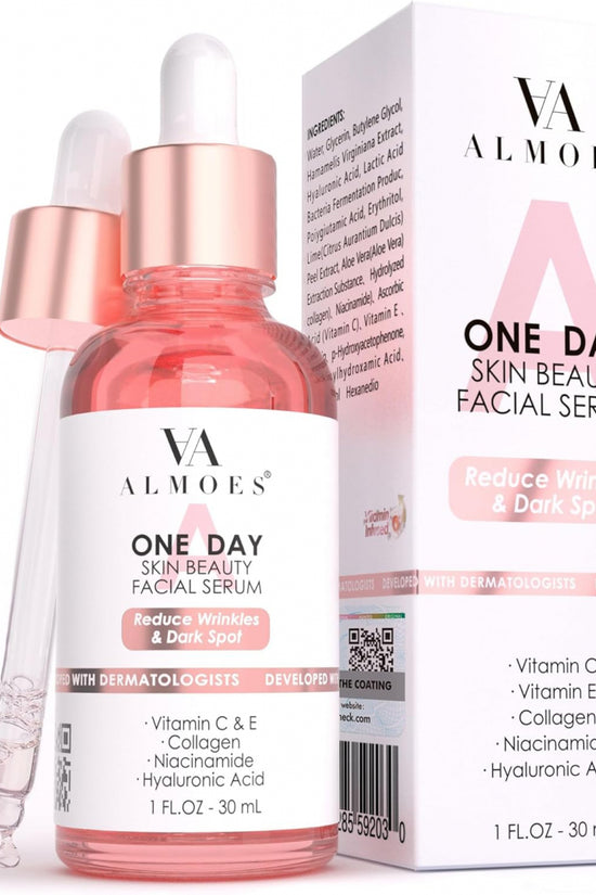 Almoes Serum 20% Vitamin C, Alpha Arbutin, Polyglutamic Acid 1 Fl Oz - Pinky Cosmetics