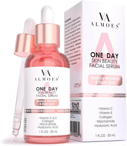 Almoes Serum 20% Vitamin C, Alpha Arbutin, Polyglutamic Acid 1 Fl Oz - - Pinky Cosmetics -- United Arab Emirates -- Pinky Cosmetics