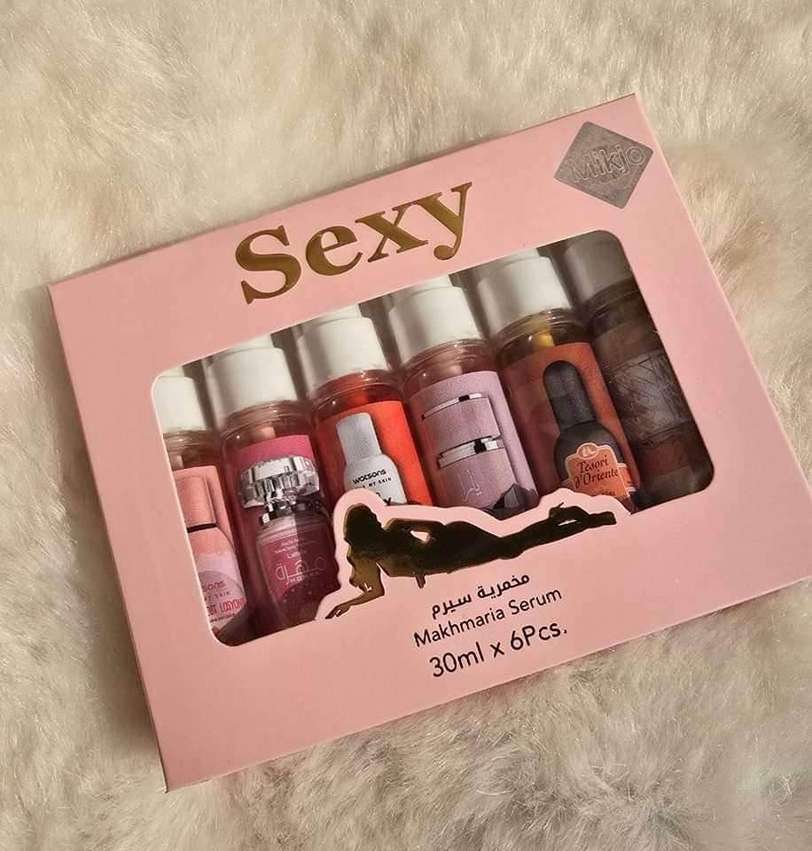 Makhmareia Serum Set - Lamsat Harir Sexy 6-Pack - Body Serum - Lamsat Harir -- United Arab Emirates -- Pinky Cosmetics