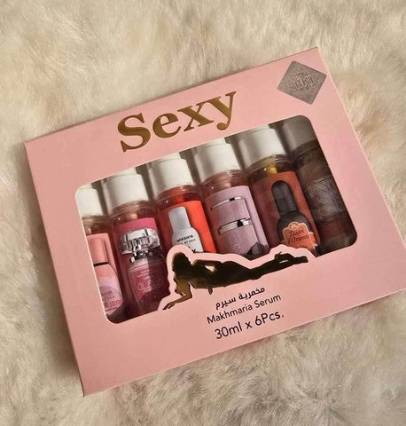 Makhmareia Serum Set - Lamsat Harir Sexy 6-Pack - Body Serum - Lamsat Harir -- United Arab Emirates -- Pinky Cosmetics