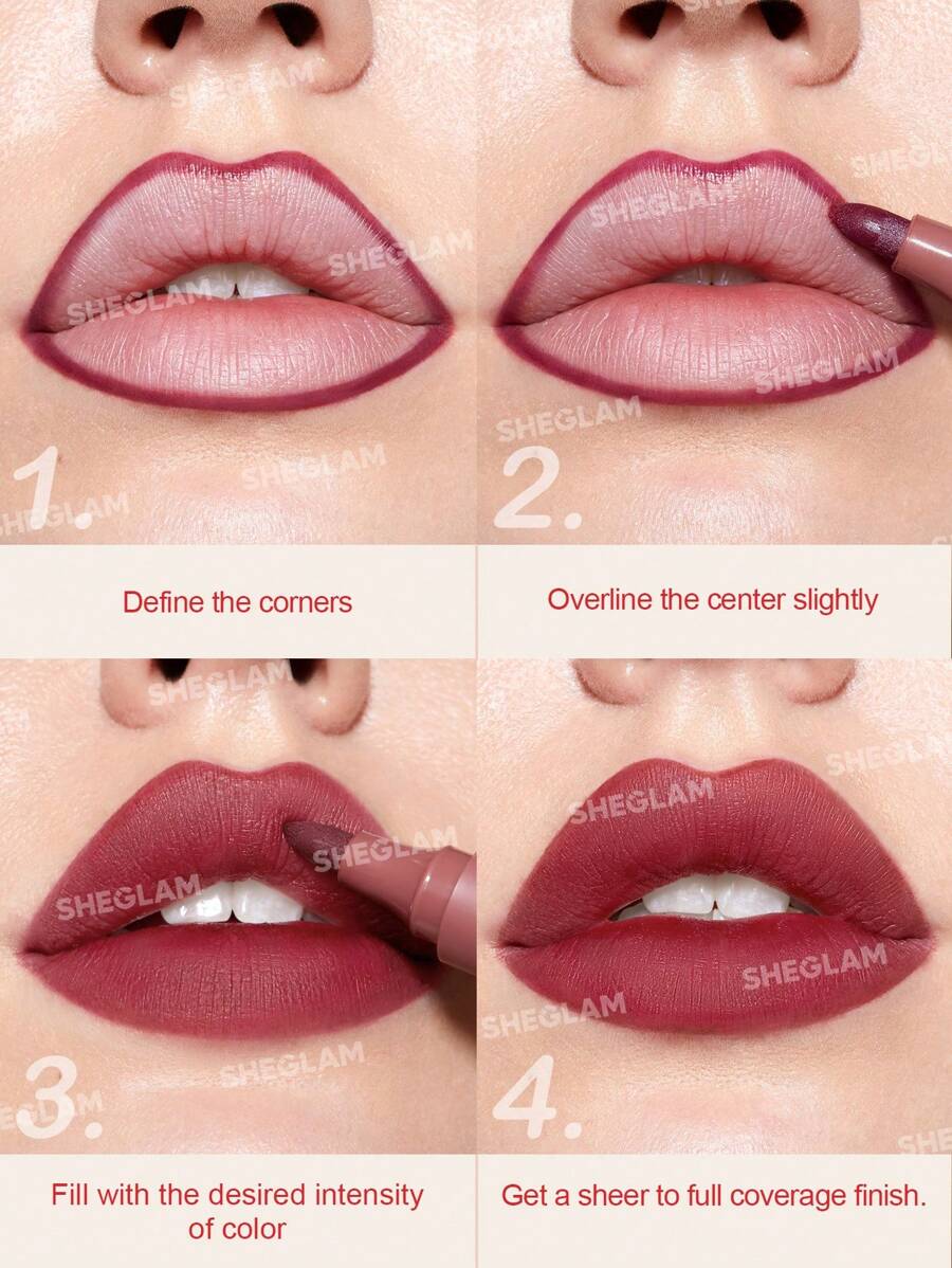 SHEGLAM Love Stained Lip Tint Marker - Matte Red Pen