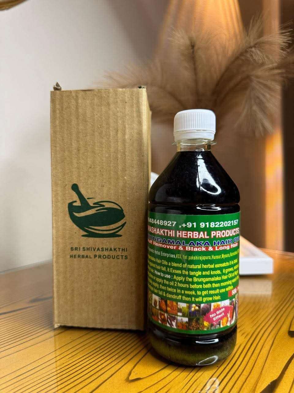 Sri Shivashakthi Herbal Hair Oil (500ml) - Pinky Cosmetics