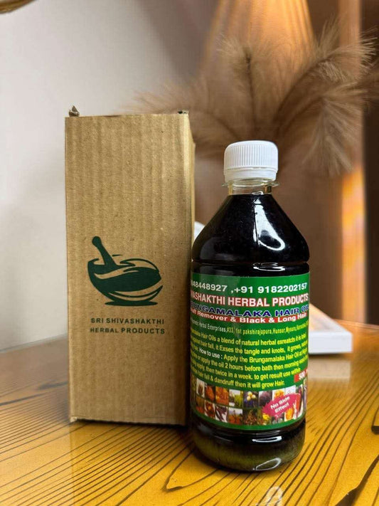 Sri Shivashakthi Herbal Hair Oil (500ml) - Pinky Cosmetics