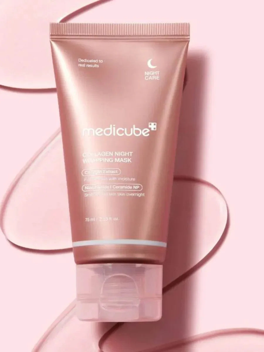 MEDICUBE PDRN Pink Caffeine Night Wrapping Mask 75ml - Face Care - Face Masks - MEDICUBE -- United Arab Emirates -- Pinky Cosmetics