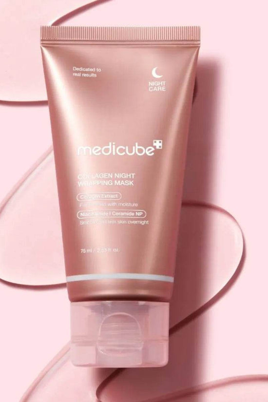 MEDICUBE PDRN Pink Caffeine Night Wrapping Mask 75ml - Pinky Cosmetics