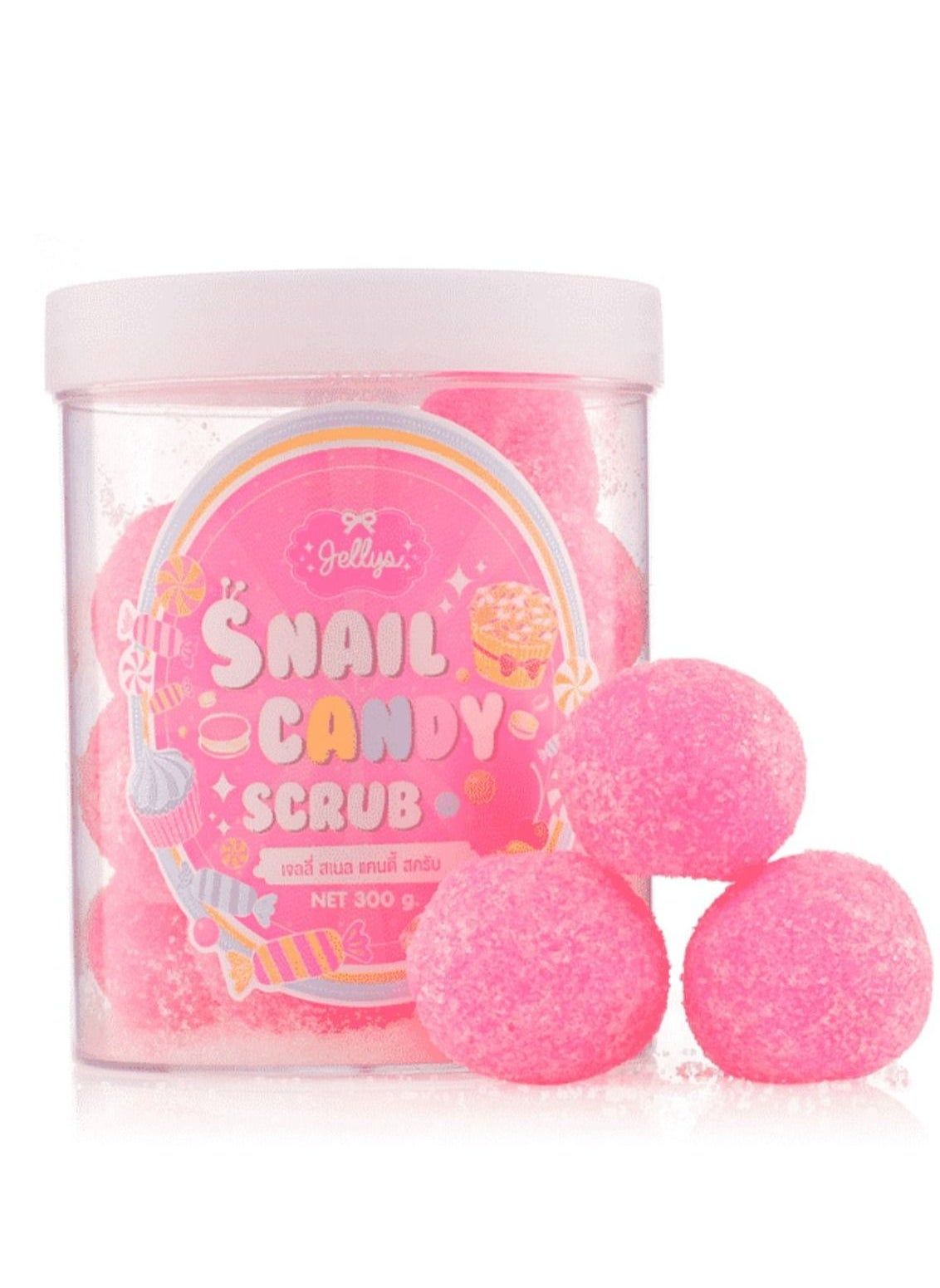 Jellys Snail Candy Body Scrub – Pink Exfoliating Balls - Pinky Cosmetics