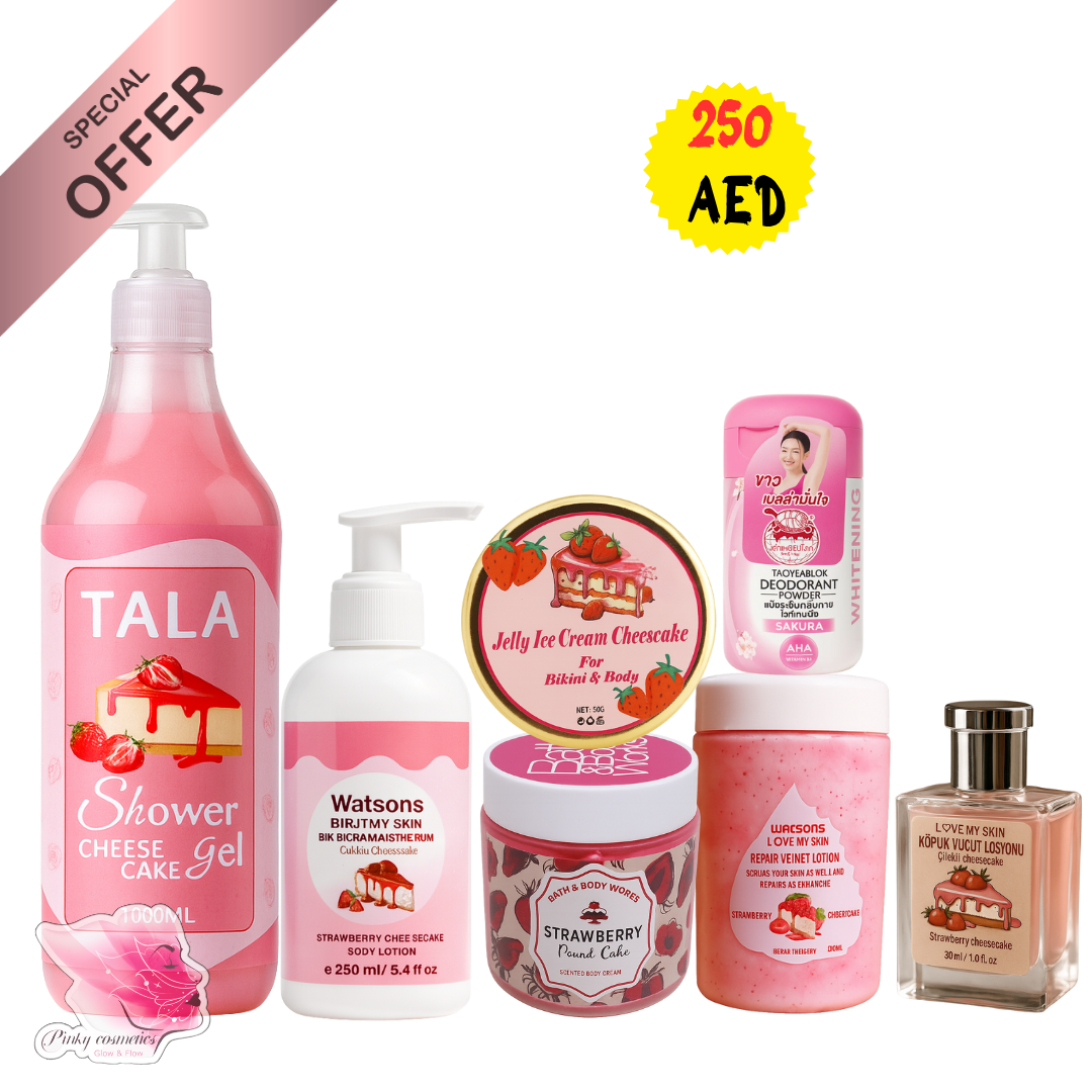 Strawberry Cheesecake Beauty Bundle - 7 Piece Set