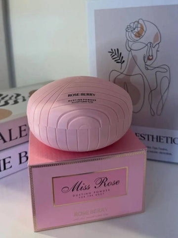 Rose Berry Miss Rose Body Powder - Miss Dior Scent Rose Berry Body Powder  Pinky Cosmetics