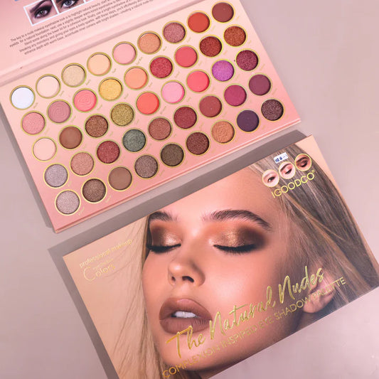 The Natural Nudes Eyeshadow Palette - 45 color - Pinky Cosmetics