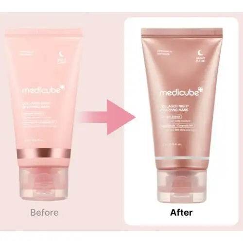 MEDICUBE PDRN Pink Caffeine Night Wrapping Mask 75ml - Pinky Cosmetics