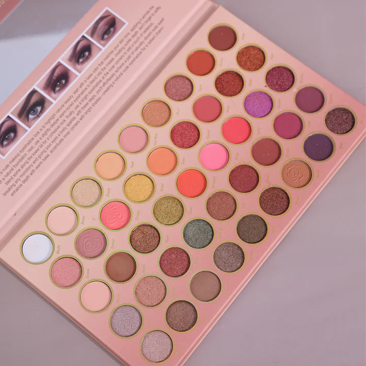 The Natural Nudes Eyeshadow Palette - 45 color - Pinky Cosmetics