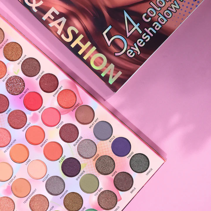 IGOODCO 54-Color Beauty & Fashion Eyeshadow Palette - Pinky Cosmetics