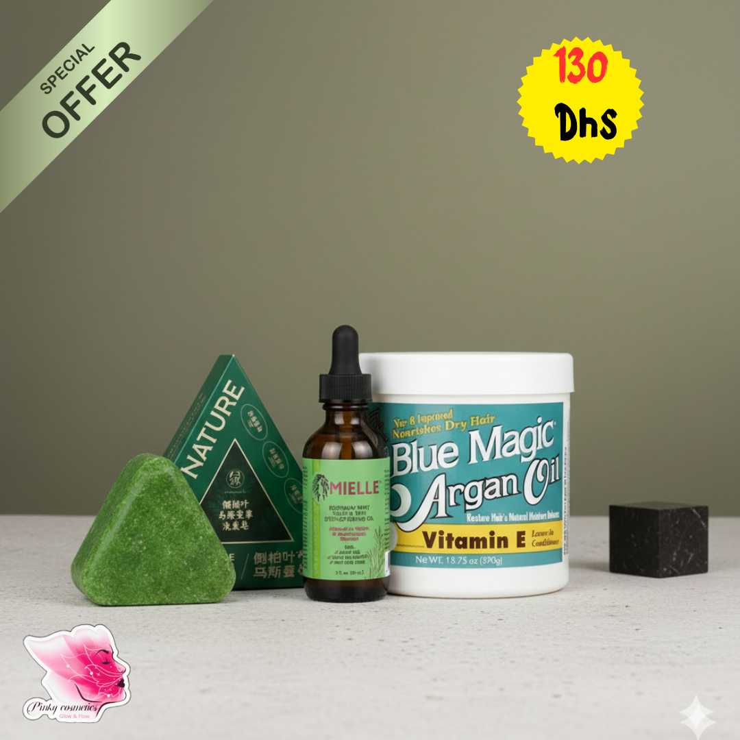 Hair Growth Treatment Bundle - Ultimate Strengthening Trio Pinky Cosmetics offer set  Pinky Cosmetics