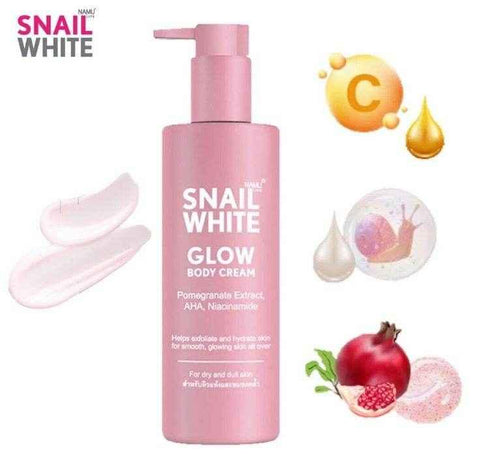 Snail White Glow Body Cream – Pomegranate & AHA - Body Care - Snail White -- United Arab Emirates -- Pinky Cosmetics