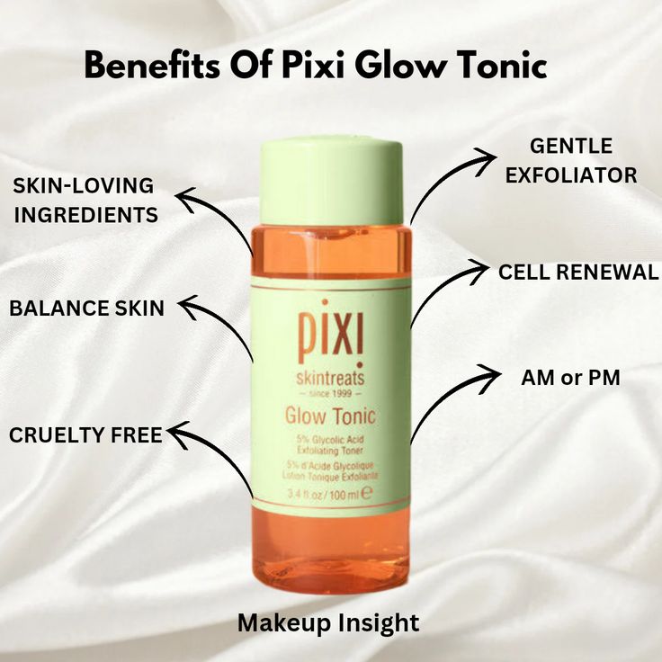 Pixi Glow Tonic – 5% Glycolic Acid Exfoliating Toner - Pinky Cosmetics