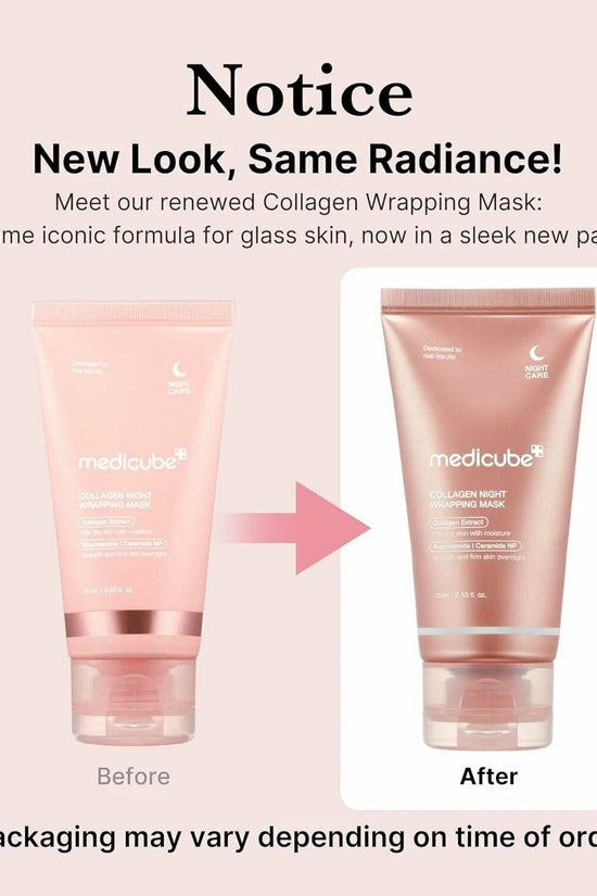 MEDICUBE PDRN Pink Caffeine Night Wrapping Mask 75ml - Pinky Cosmetics