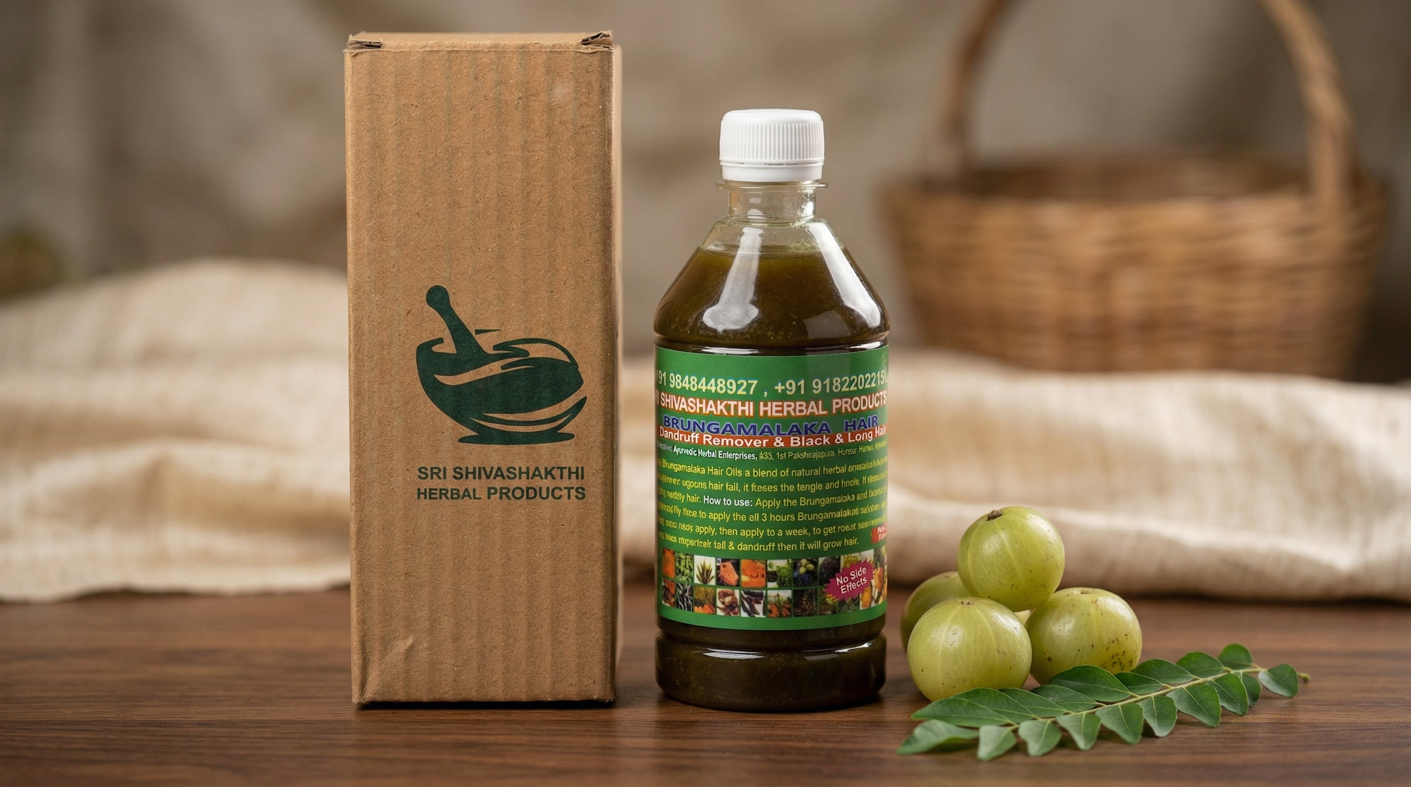 Sri Shivashakthi Herbal Hair Oil (500ml) Sri Shivashakthi Herbal Products Hair Oil  Pinky Cosmetics