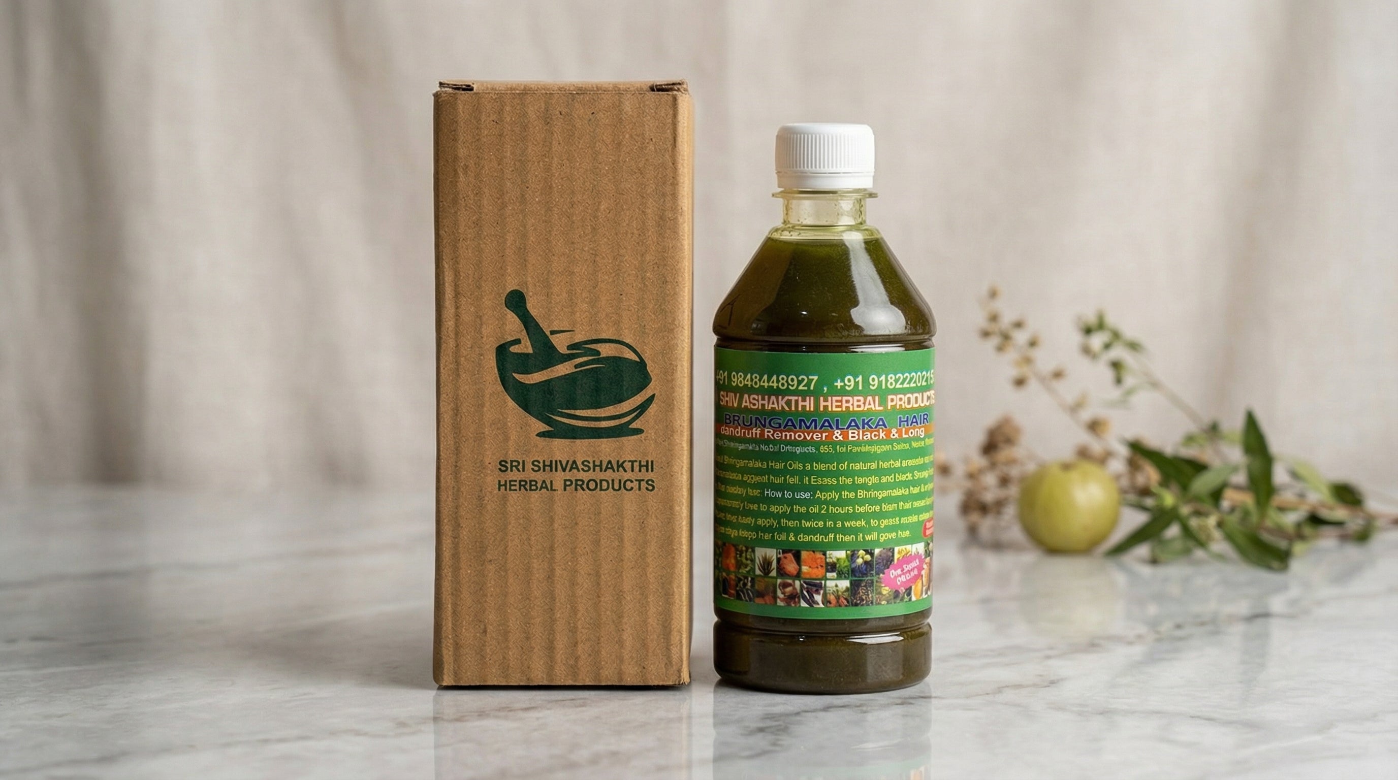 Sri Shivashakthi Herbal Hair Oil (500ml) Sri Shivashakthi Herbal Products Hair Oil  Pinky Cosmetics