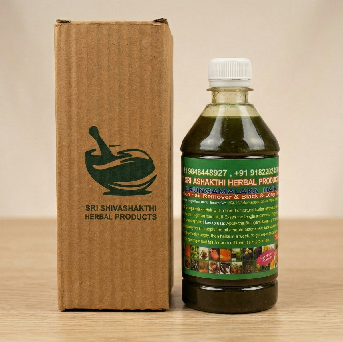 Sri Shivashakthi Herbal Hair Oil (500ml) Sri Shivashakthi Herbal Products Hair Oil  Pinky Cosmetics