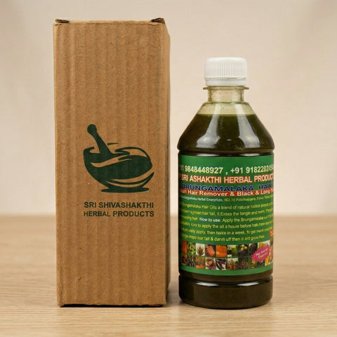 Sri Shivashakthi Herbal Hair Oil (500ml) Sri Shivashakthi Herbal Products Hair Oil  Pinky Cosmetics