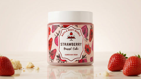 Strawberry Pound Cake Body Cream - Bath & Body Works Bath & Body Works Body Cream  Pinky Cosmetics