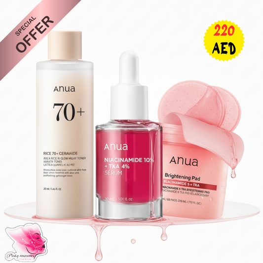 Anua Brightening Set - Niacinamide & TXA Glow Kit Anua Skincare Kit  Pinky Cosmetics